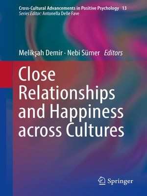 cover image of Close Relationships and Happiness across Cultures
